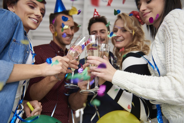 party with friends