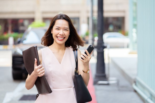 young businessman happy after got new job